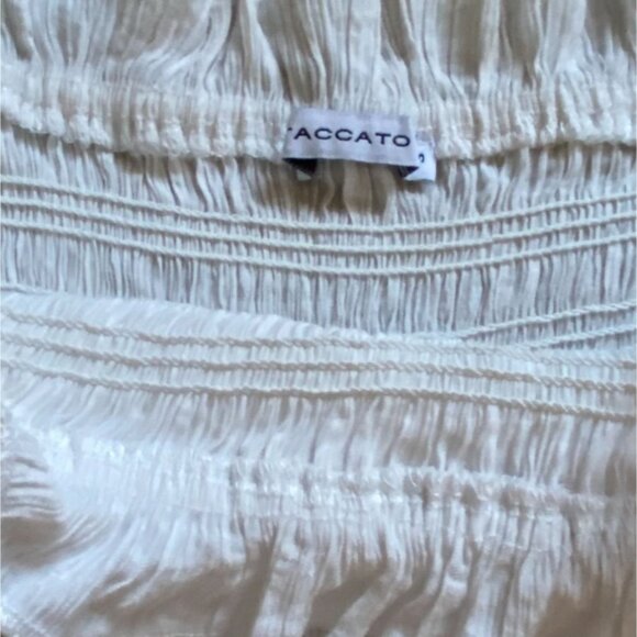 Staccato Womens Flowy, Flutter Sleeve Mini Dress-White-Size Small-GUC - Picture 4 of 6